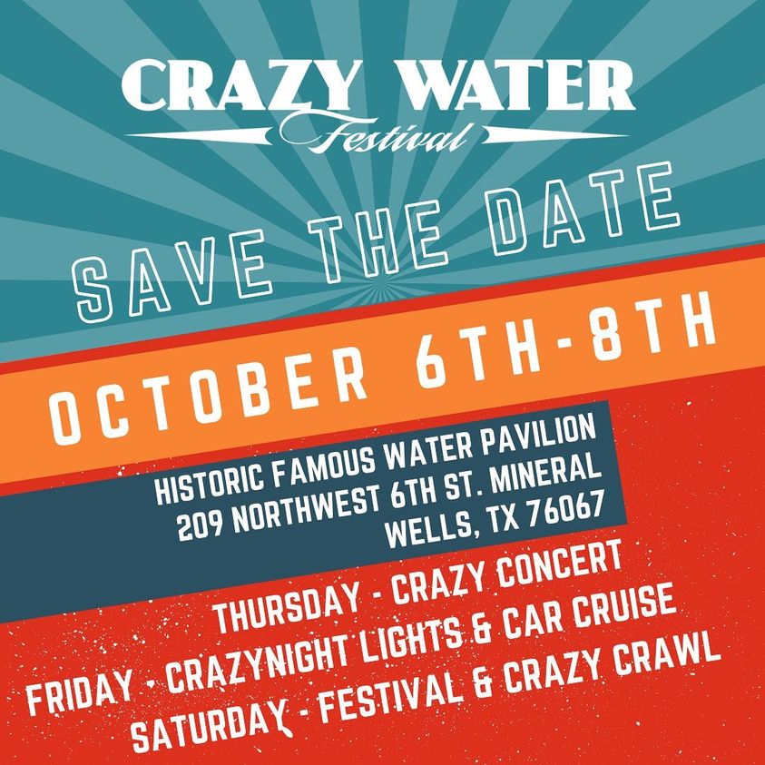 A vendor at the Crazy Water Festival